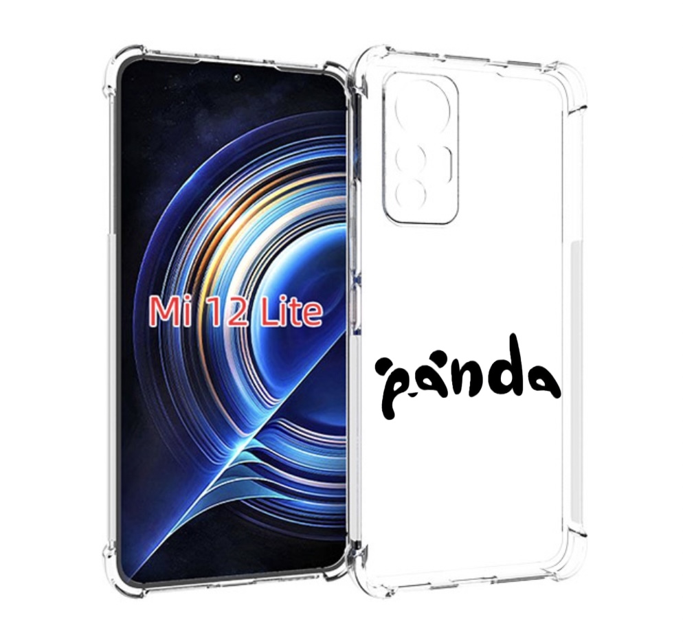

Чехол MyPads панда надпись для Xiaomi 12 Lite, Прозрачный, Tocco