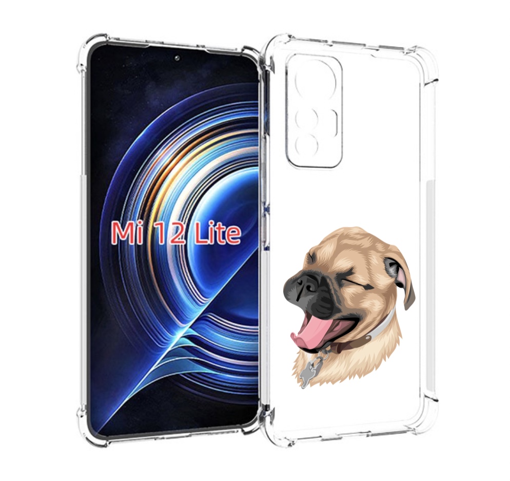 

Чехол MyPads очень-довольная-собака для Xiaomi 12 Lite, Прозрачный, Tocco