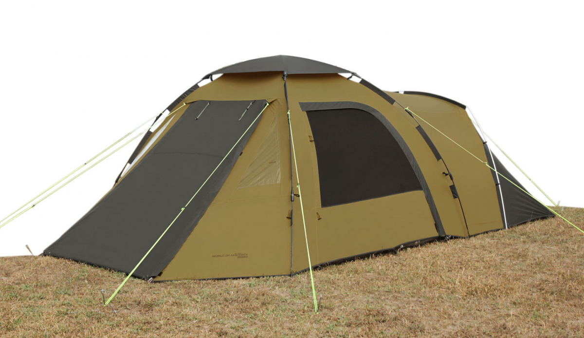 Палатка Maverick Grand Family, треккинговая, 4 места, light olive/sand beige