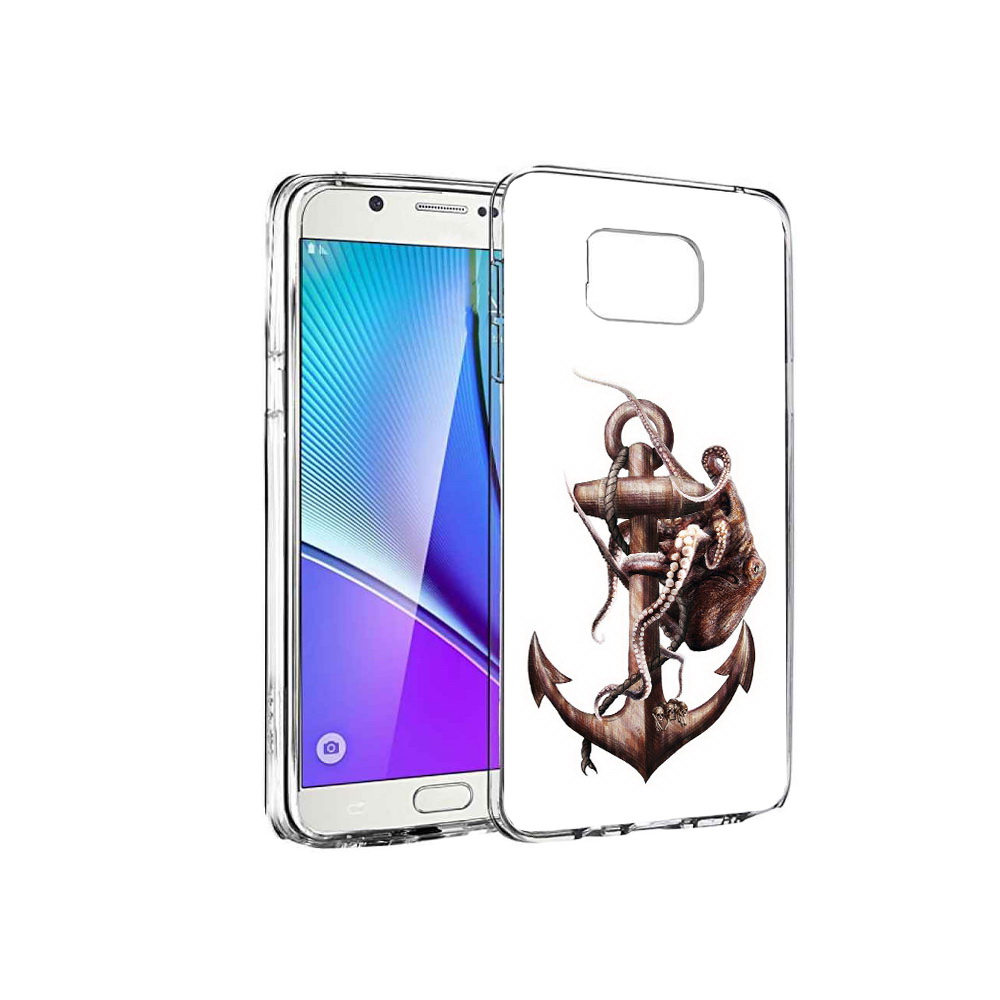 

Чехол MyPads Tocco для Samsung Galaxy Note 5 ржавый якорь, Прозрачный, Tocco