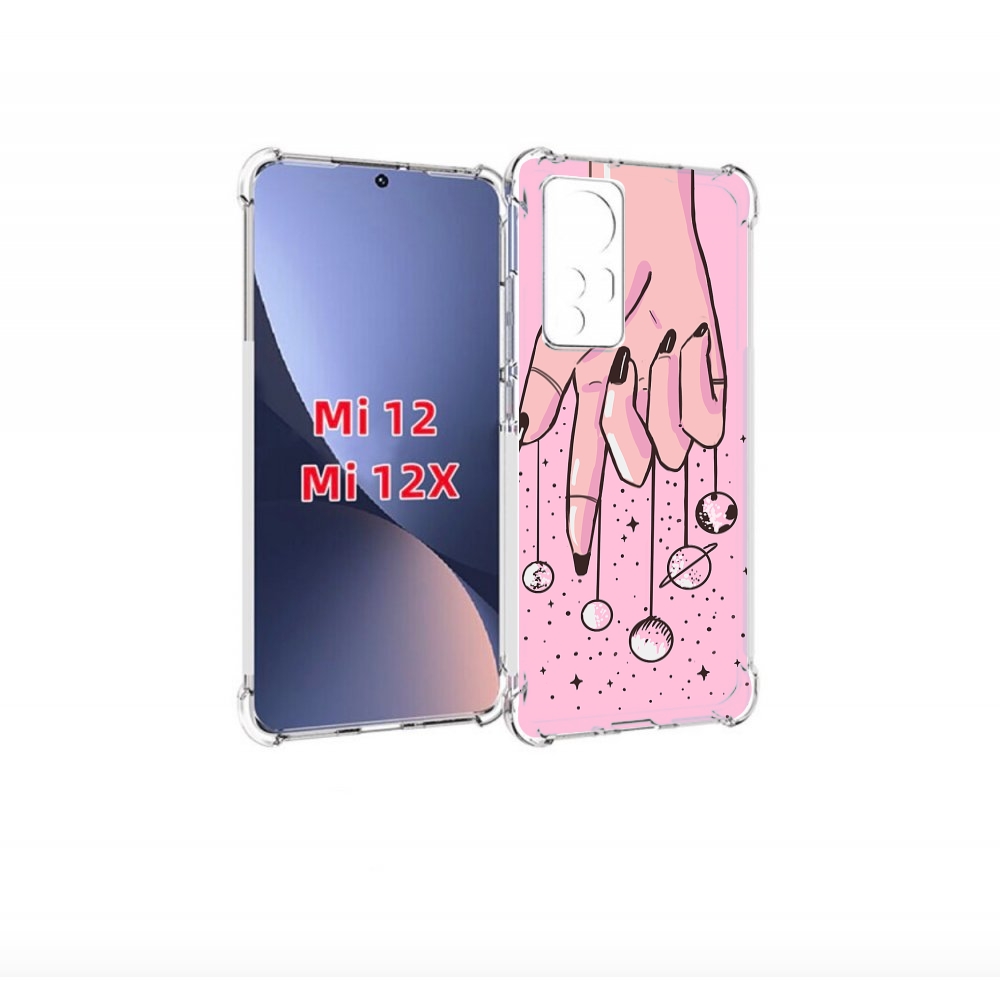 

Чехол бампер MyPads планеты-на-пальцах для Xiaomi 12., Прозрачный, Tocco