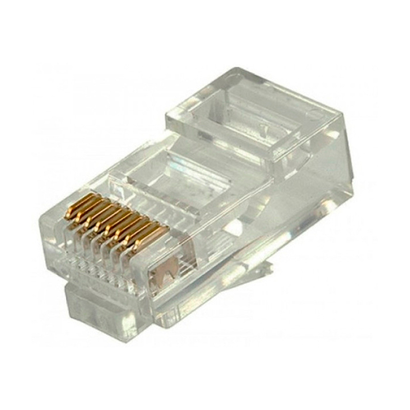 Коннектор RIPO RJ-45 вилка м (003-400006) прозрачный