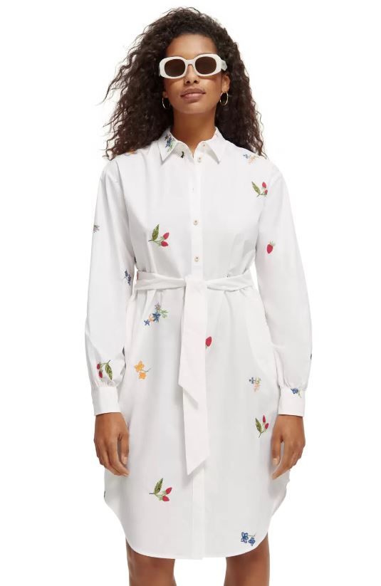 

Платье женское Scotch & Soda 172334/0006 белое 34 EU, Белый, 172334/0006