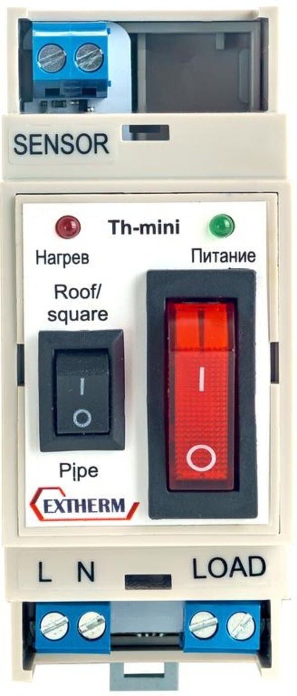 

Термостат комбинированный 2 в 1 в комплекте с датчиком температуры для управления системой, Белый