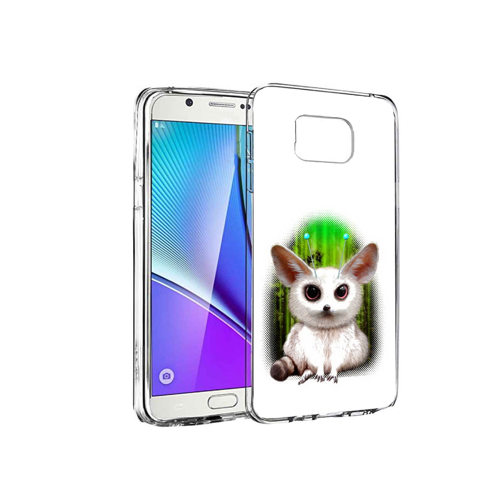 

Чехол MyPads Tocco для Samsung Galaxy Note 5 пушистое животное, Прозрачный, Tocco