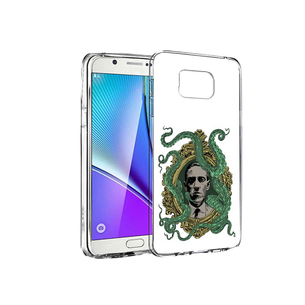 

Чехол MyPads Tocco для Samsung Galaxy Note 5 портрет с кракеном, Прозрачный, Tocco