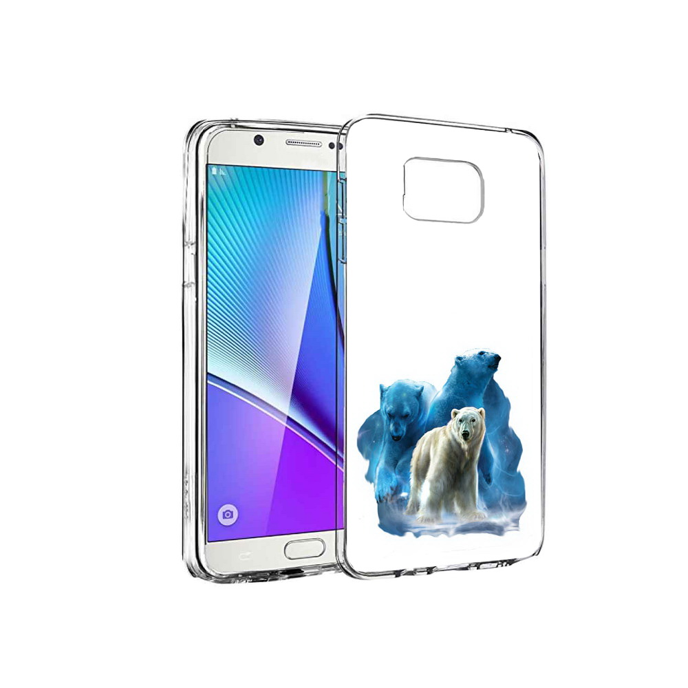

Чехол MyPads Tocco для Samsung Galaxy Note 5 полярный медведь, Прозрачный, Tocco