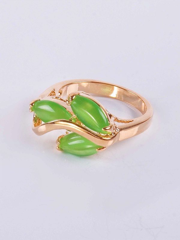 

Кольцо из бижутерного сплава р. 18 Lotus Jewelry 242R-20CA-green, кошачий глаз, 242R-20CA-green