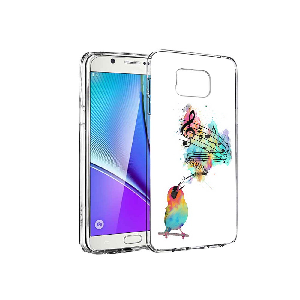 

Чехол MyPads Tocco для Samsung Galaxy Note 5 певчая птичка, Прозрачный, Tocco
