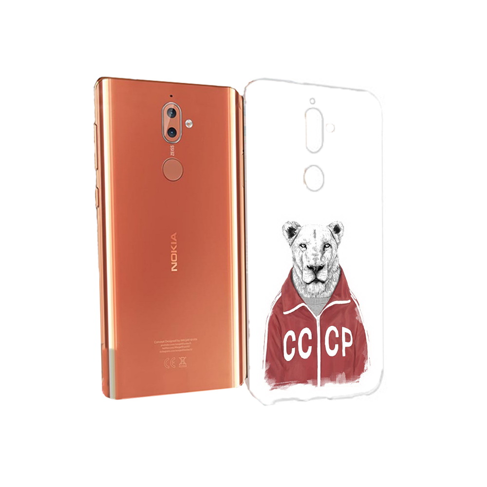 

Чехол MyPads Tocco для Nokia 9 львица ссср (PT126479.94.450), Прозрачный, Tocco
