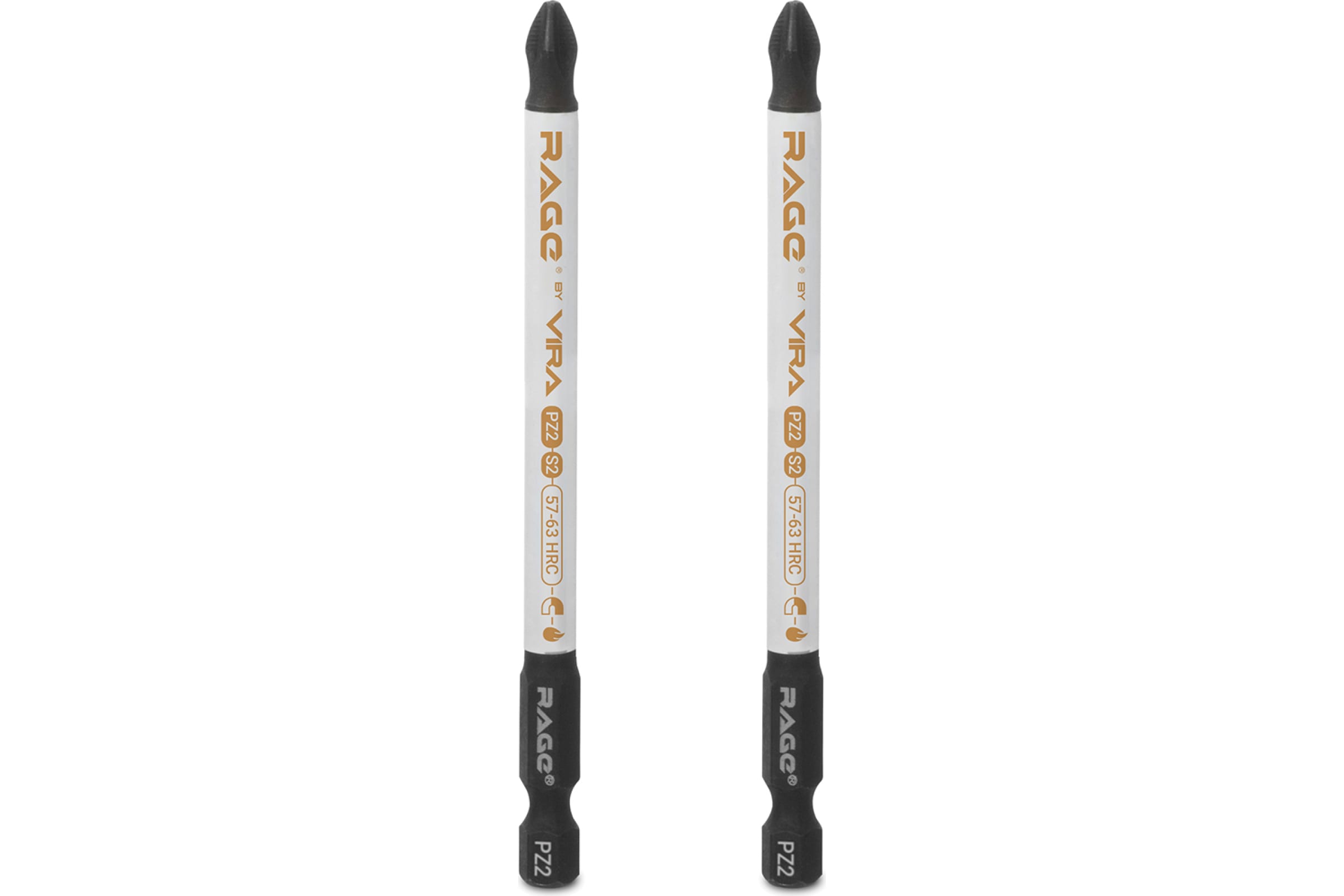 VIRA биты магнитные s2 pz2x100мм 2 шт. rage by 554137