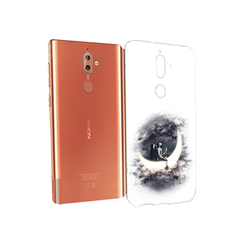 

Чехол MyPads Tocco для Nokia 9 лунный путешественник (PT126479.94.448), Прозрачный, Tocco