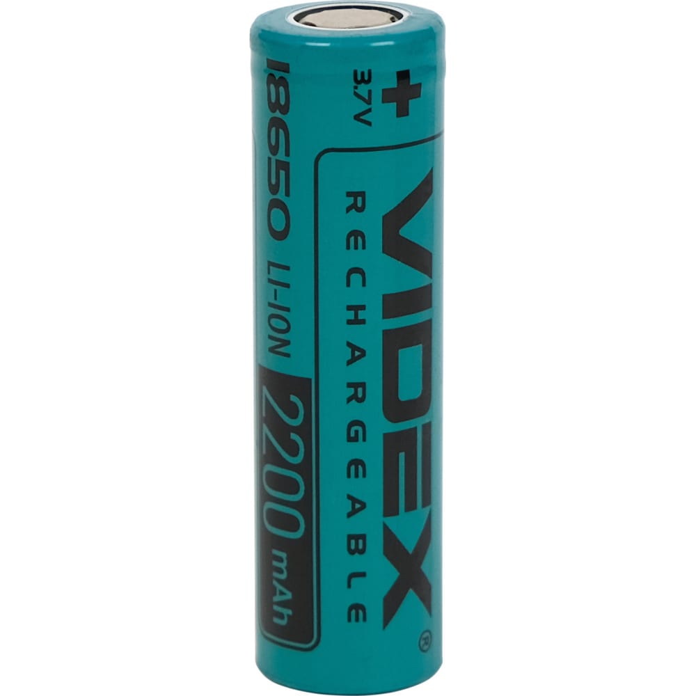 

Videx Аккумулятор 18650 2200mAh без защиты VID-18650-2.2-NP