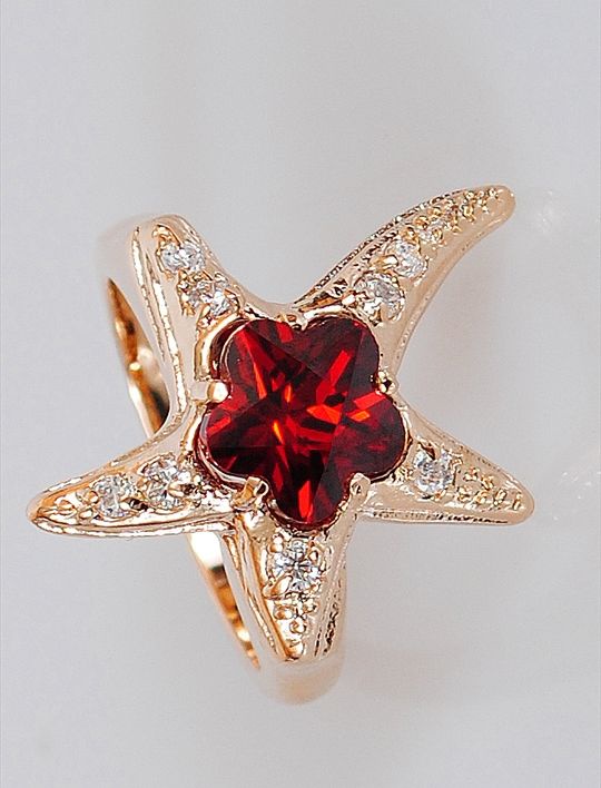 

Кольцо из бижутерного сплава р. 18 Lotus Jewelry 3031R-01gn, гранат, 3031R-01gn