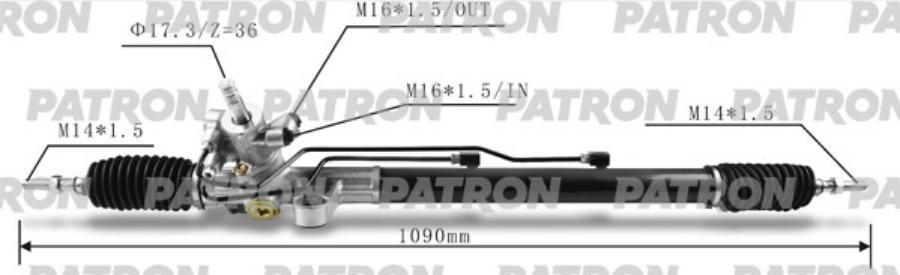 

Рейка рулевая HONDA ACCORD 2.4 03-07 PATRON PSG3037