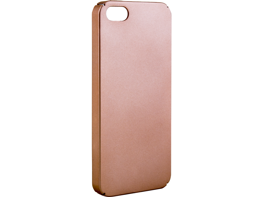 Чехол-крышка New Level для Apple iPhone 5s/SE, силикон, золотистый