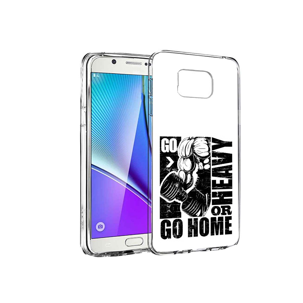 

Чехол MyPads Tocco для Samsung Galaxy Note 5 накаченные руки, Прозрачный, Tocco