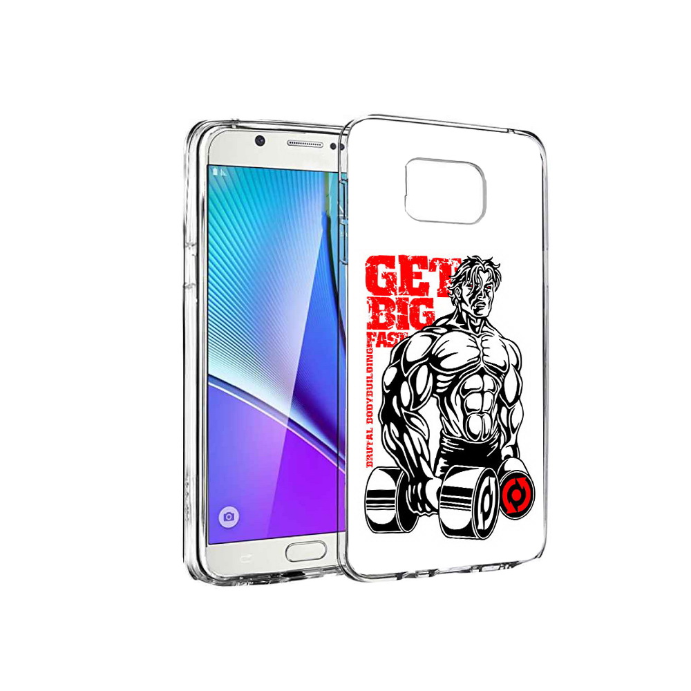 

Чехол MyPads Tocco для Samsung Galaxy Note 5 накаченное тело, Прозрачный, Tocco