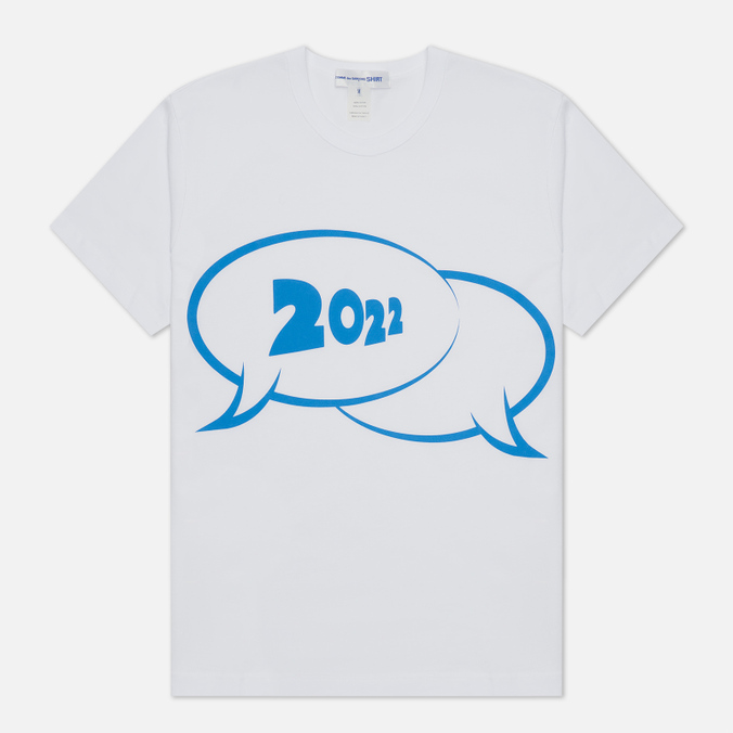 

Футболка мужская Comme des Garcons SHIRT FI-T009-S22-3 белая L, FI-T009-S22-3