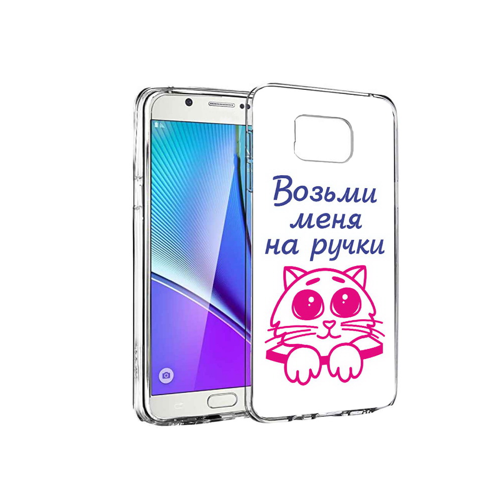 

Чехол MyPads Tocco для Samsung Galaxy Note 5 мяу, Прозрачный, Tocco