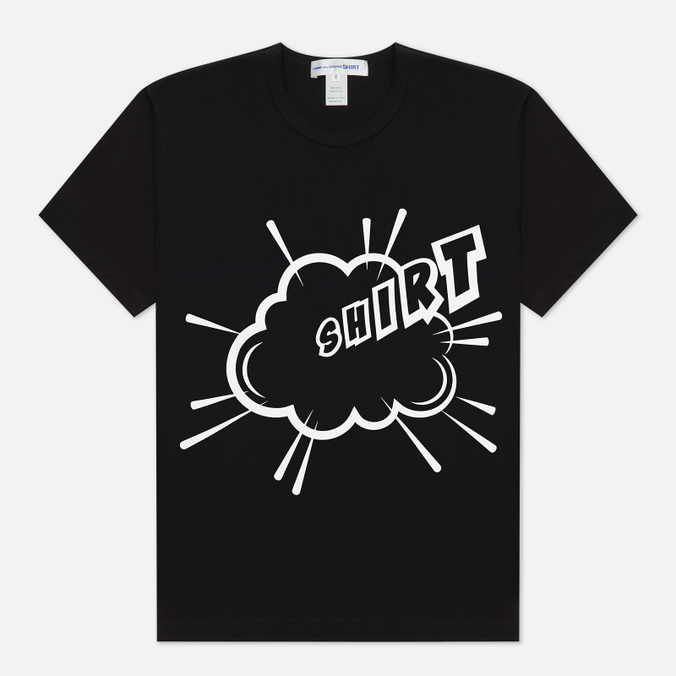 

Футболка мужская Comme des Garcons SHIRT FI-T008-S22-1 черная M, FI-T008-S22-1