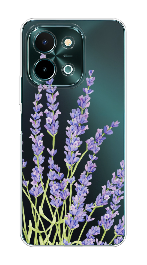 

Чехол на Vivo Y28 4G "Лавандовые стебли", Фиолетовый;зеленый, 2611650-1