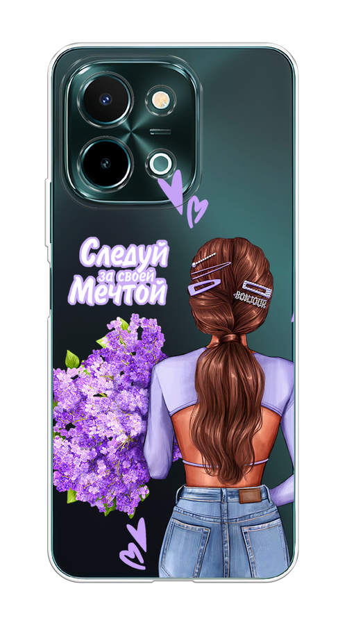 

Чехол на Vivo Y28 4G "Следуй за своей мечтой", Фиолетовый;коричневый, 2611650-1