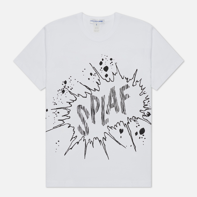 

Футболка мужская Comme des Garcons SHIRT FI-T004-S22-3 белая L, FI-T004-S22-3