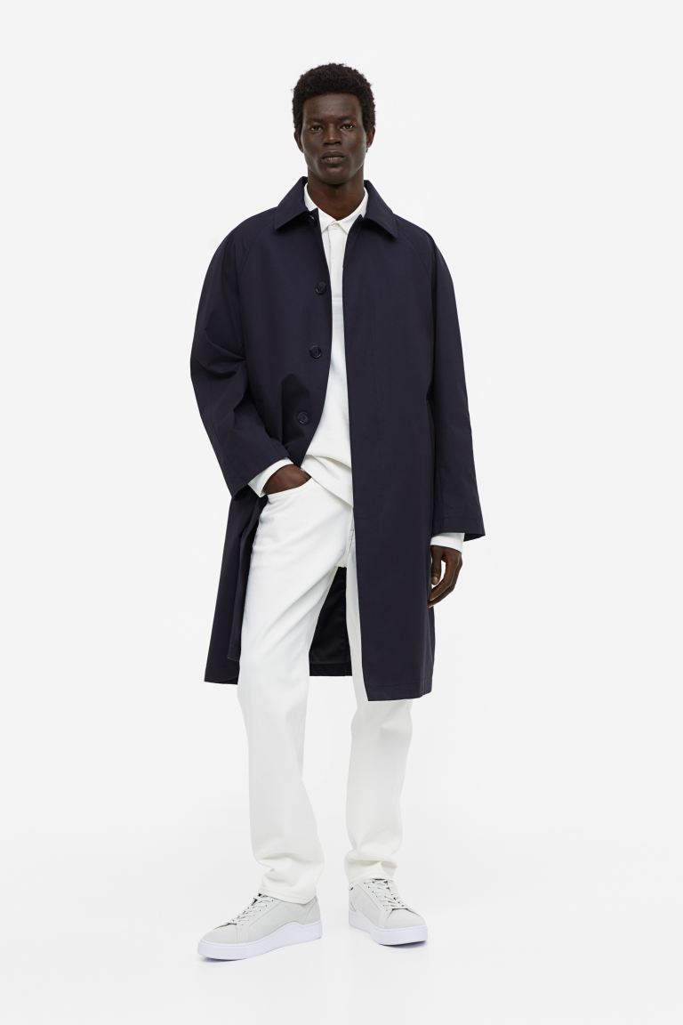 

Пальто мужское H&M 1123471002 синее S (доставка из-за рубежа), Синий, 1123471002