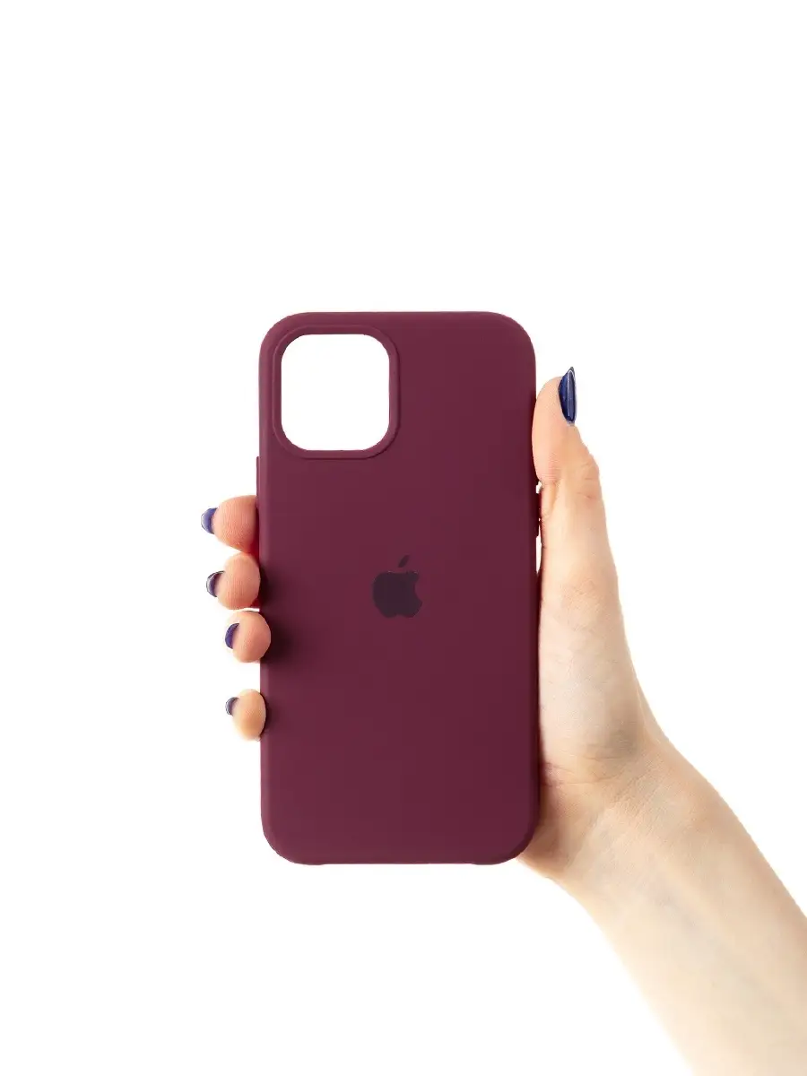 

Чехол iPhone 15 Pro Max Silicon Сase APL WS (с лого), бордовый № 24 (IS004064)