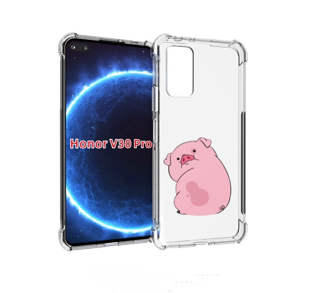 

Чехол бампер MyPads милый-поросенок детский для Honor V30, Прозрачный, Tocco