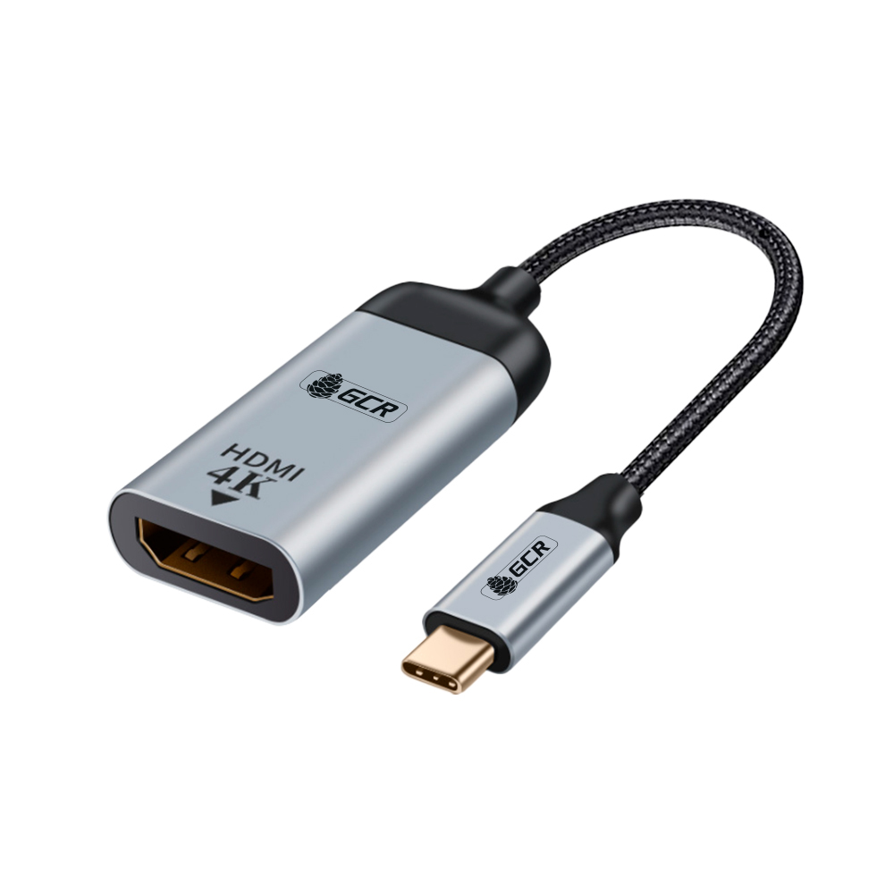 фото Gcr адаптер-переходник usb type c > hdmi 4k 30hz , m/f