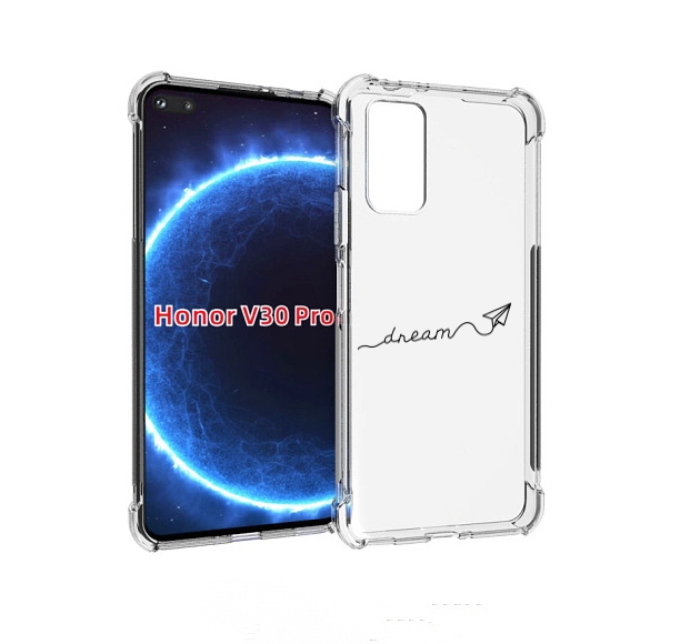 

Чехол бампер MyPads мечта для Honor V30 Pro, Прозрачный, Tocco