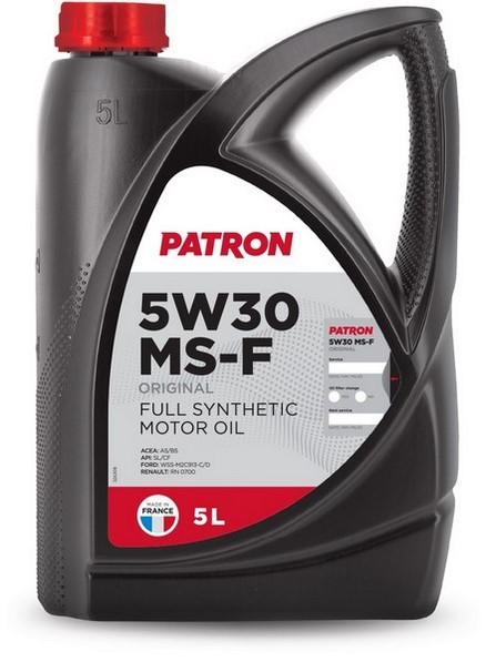 Моторное масло Patron синтетическое ORIGINAL 5W30 MS-F 5л