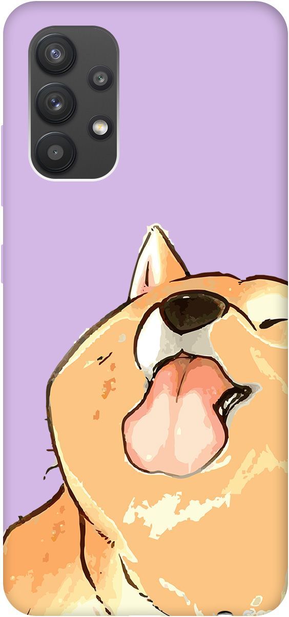

Чехол на Samsung Galaxy A32 Silky Touch Premium с принтом "Shiba" сиреневый, Фиолетовый;бежевый, 5374