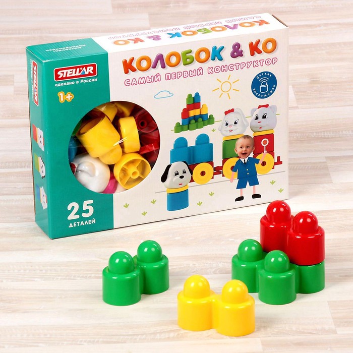 

Конструктор «Колобок и компания», 25 деталей