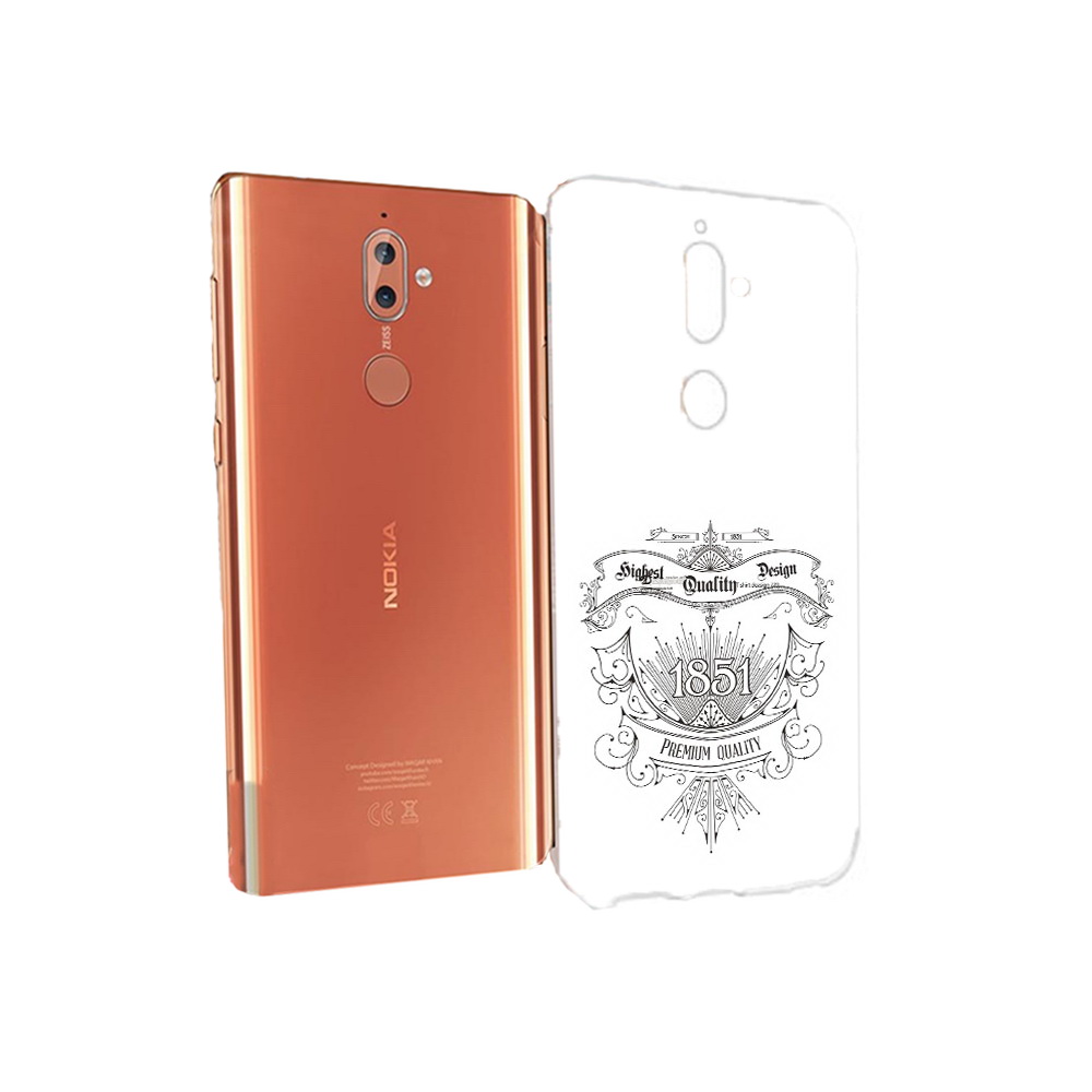 

Чехол MyPads Tocco для Nokia 9 логотип 1851 год (PT126479.94.444), Прозрачный, Tocco