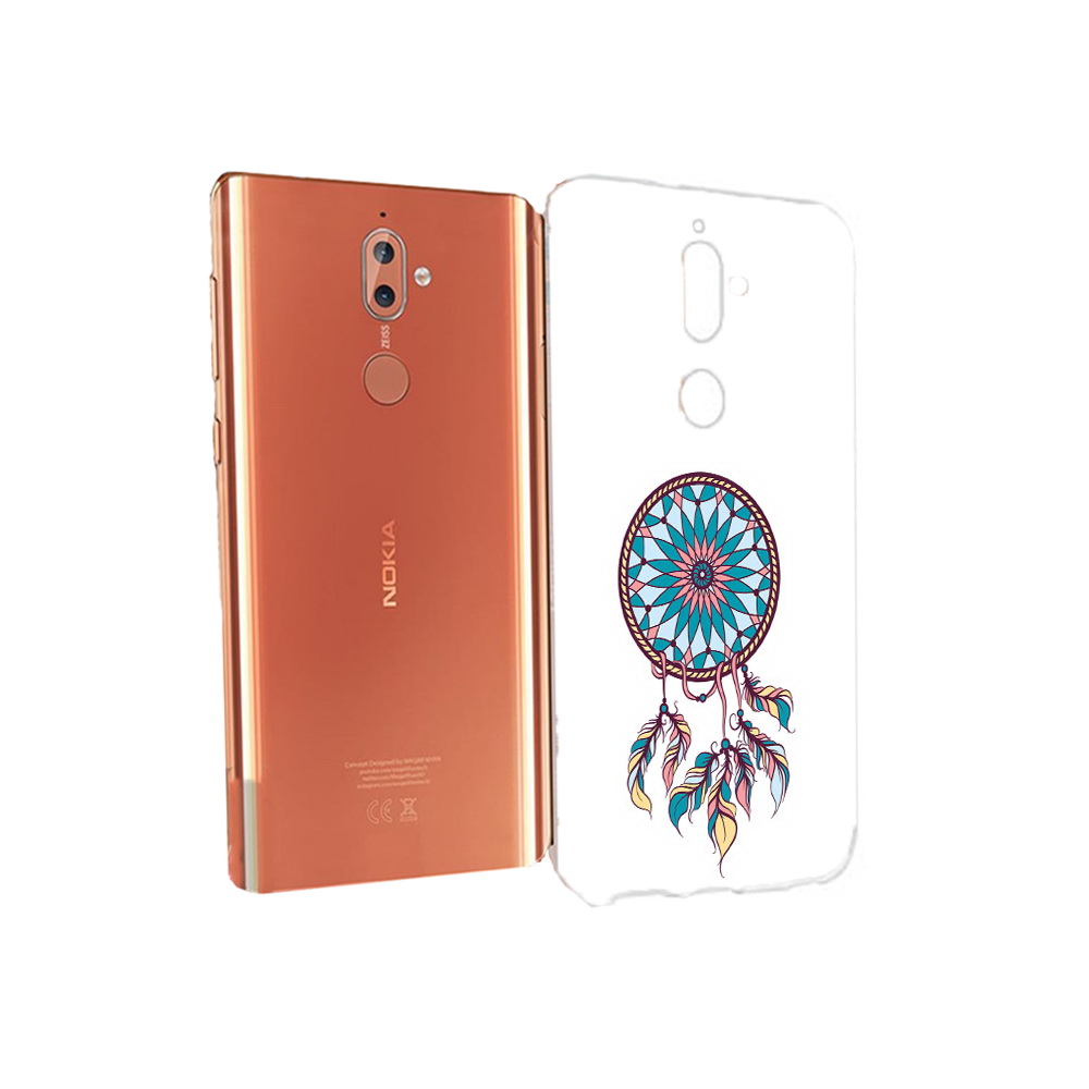 

Чехол MyPads Tocco для Nokia 9 ловец снов синий (PT126479.94.443), Прозрачный, Tocco