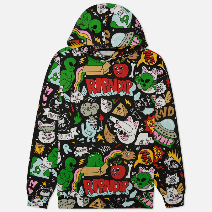 

Худи мужское Ripndip RND9538 черное L, RND9538