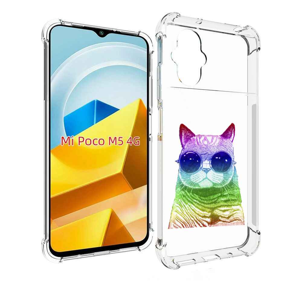 

Чехол MyPads Tocco для Xiaomi M5 Кот в очках, Прозрачный, Tocco