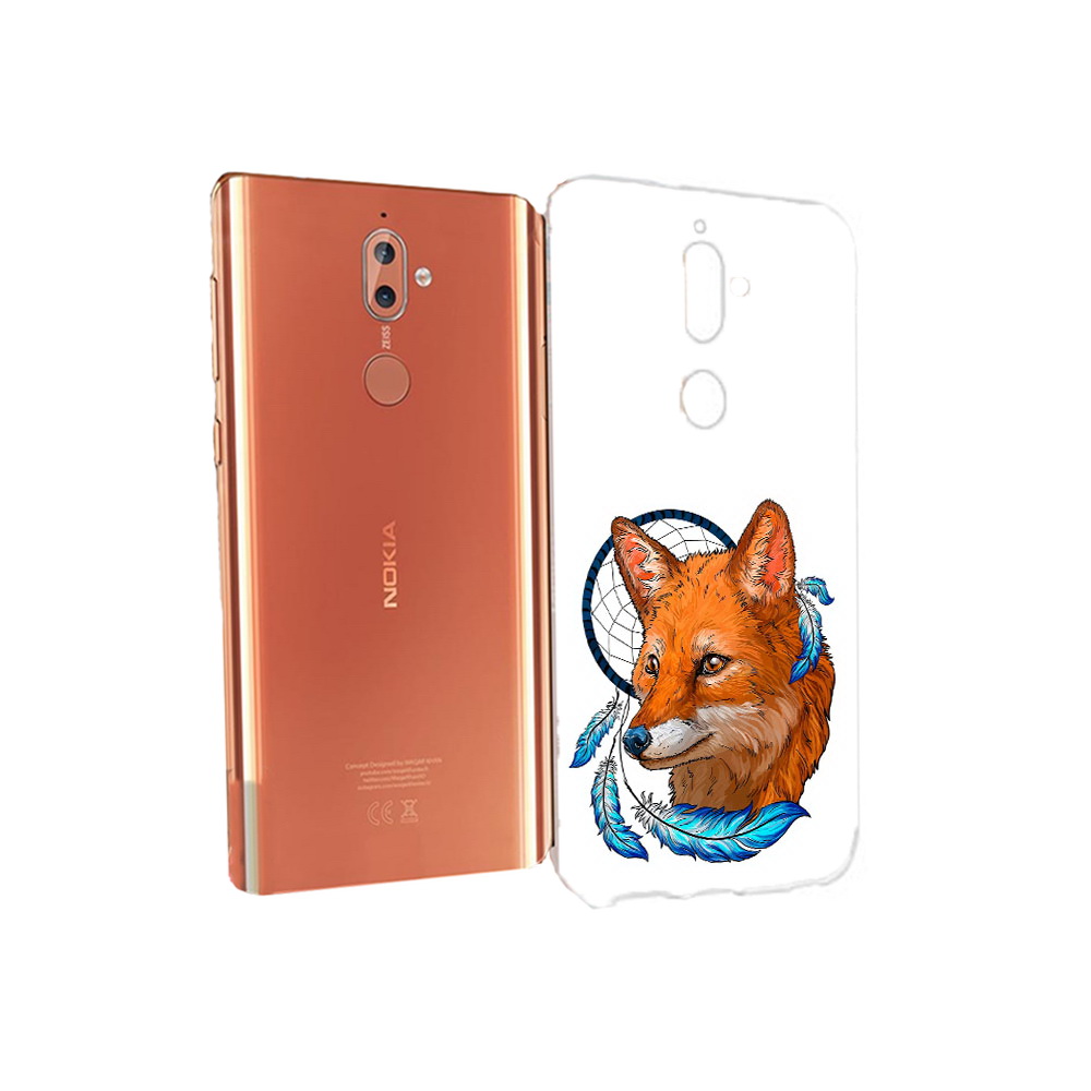 

Чехол MyPads Tocco для Nokia 9 лиса и ловец снов (PT126479.94.438), Прозрачный, Tocco