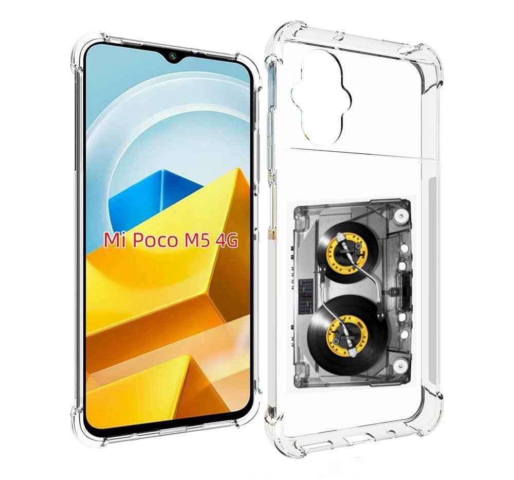 

Чехол Mypads Кассета Музыкальная Для Poco M5 Проти, Прозрачный, Tocco
