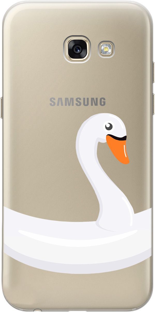 

Чехол на Samsung Galaxy A5 (2017) с принтом "Swan Swim Ring" прозрачный, Прозрачный;белый, 5381
