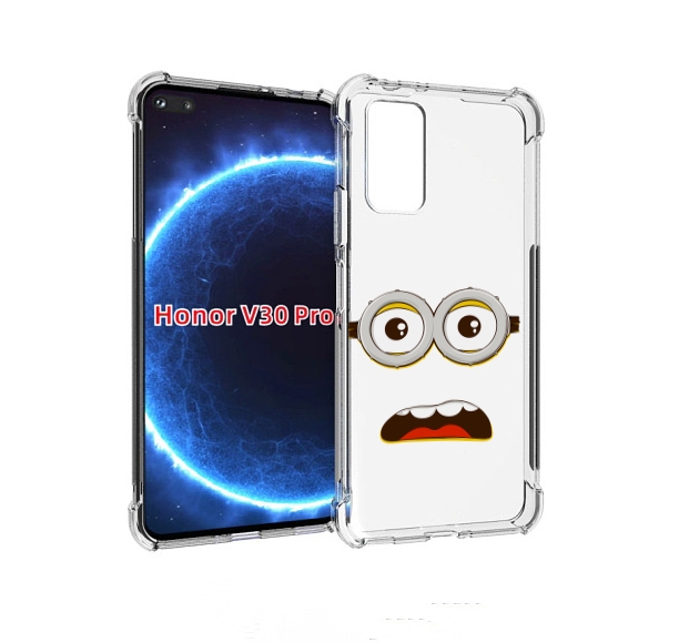 

Чехол бампер MyPads лицо-миньона для Honor V30 Pro, Прозрачный, Tocco
