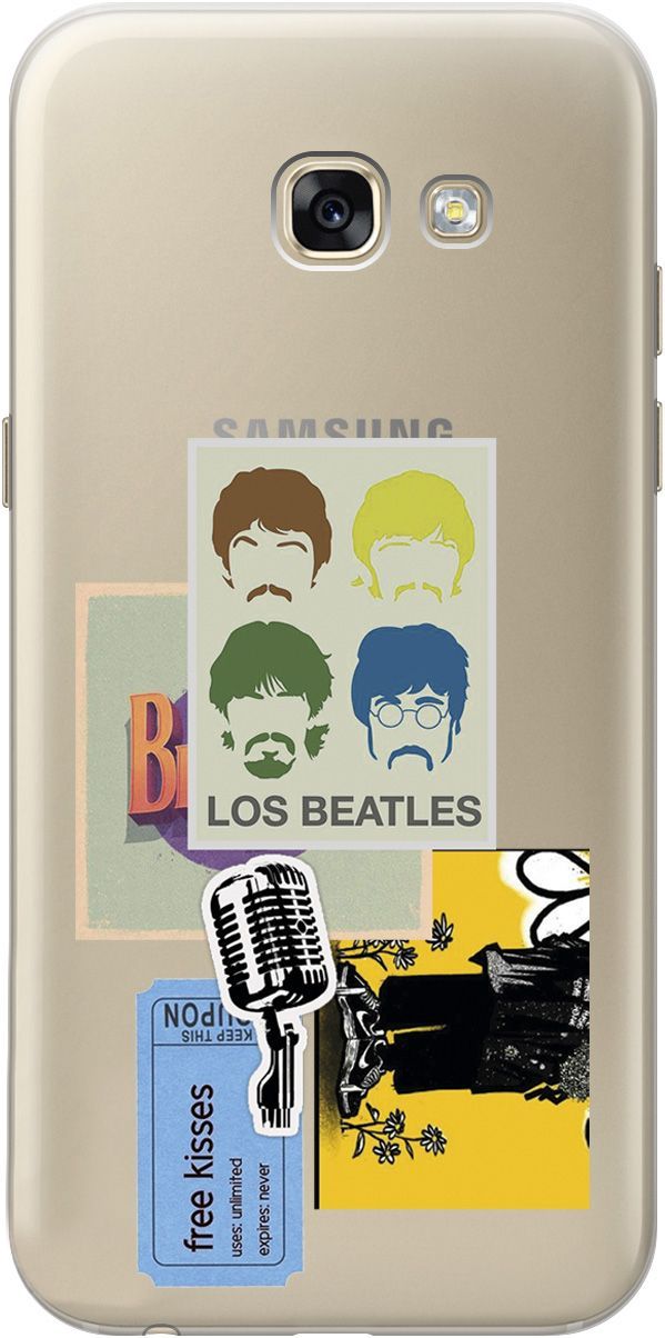 

Чехол на Samsung Galaxy A5 (2017) "Beatles Stickers" прозрачный, Прозрачный;бежевый, 5381