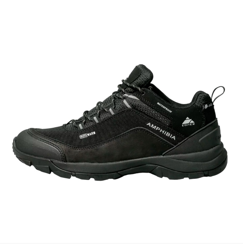 Ботинки Editex Amphibia W681-01N, black, 40 RU