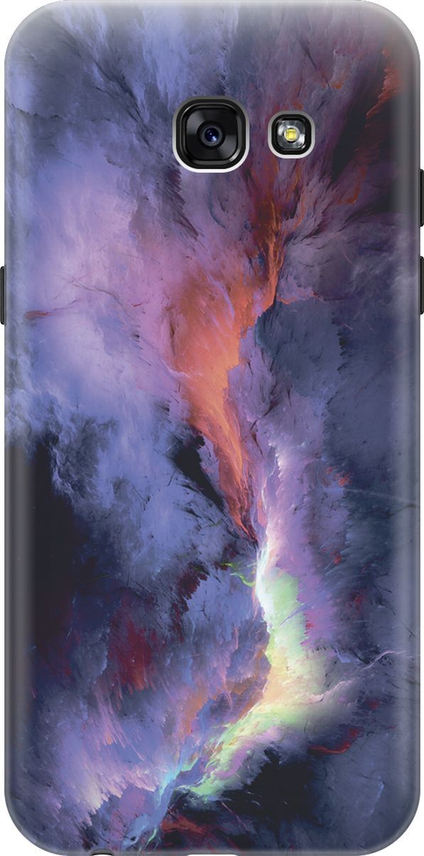 

Силиконовый чехол на Samsung Galaxy A5 (2017) с принтом "Гром и молния", Фиолетовый;черный, 7148