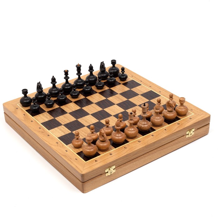

Шахматы, король h=8.5 см d=2.8 см, пешка h= 4.5, d=2 см, доска 45 х 45 см