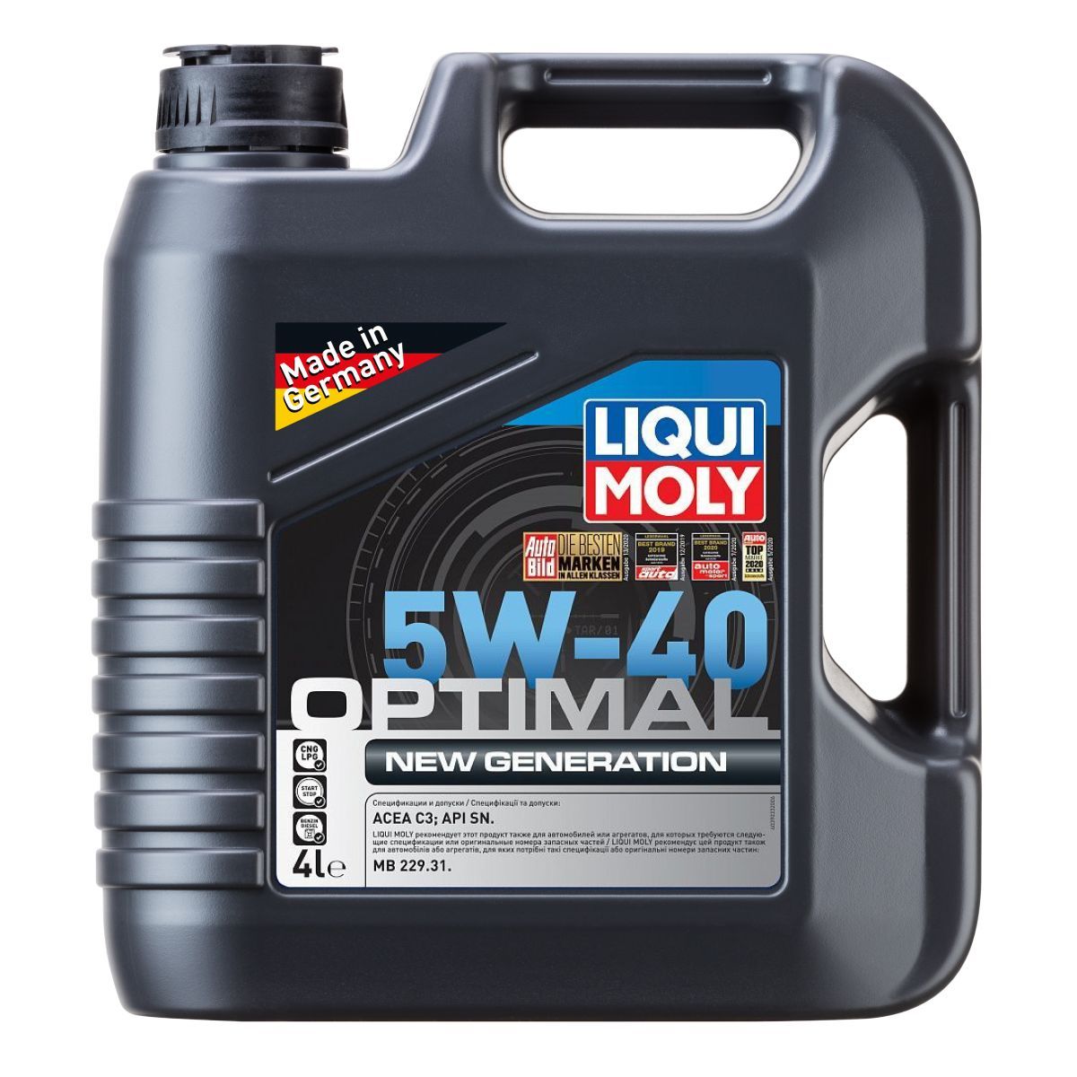 Моторное масло Liqui Moly Optimal NeW Generation 5W40 4л 9433₽