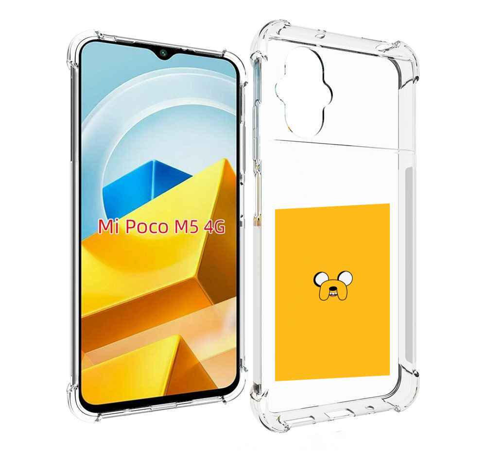 

Чехол Mypads Джейк-Время-Приключений Для Poco M5 П, Прозрачный, Tocco